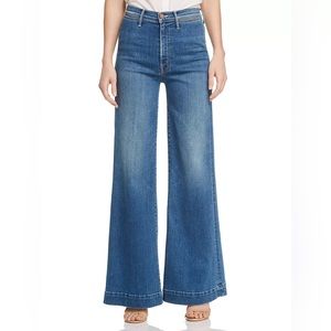 MOTHER
The Swooner Roller Wide-Leg Jeans in Big Sky size 29
